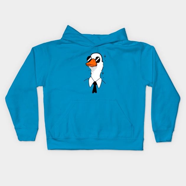 Goose in a tie Kids Hoodie by My Happy-Design